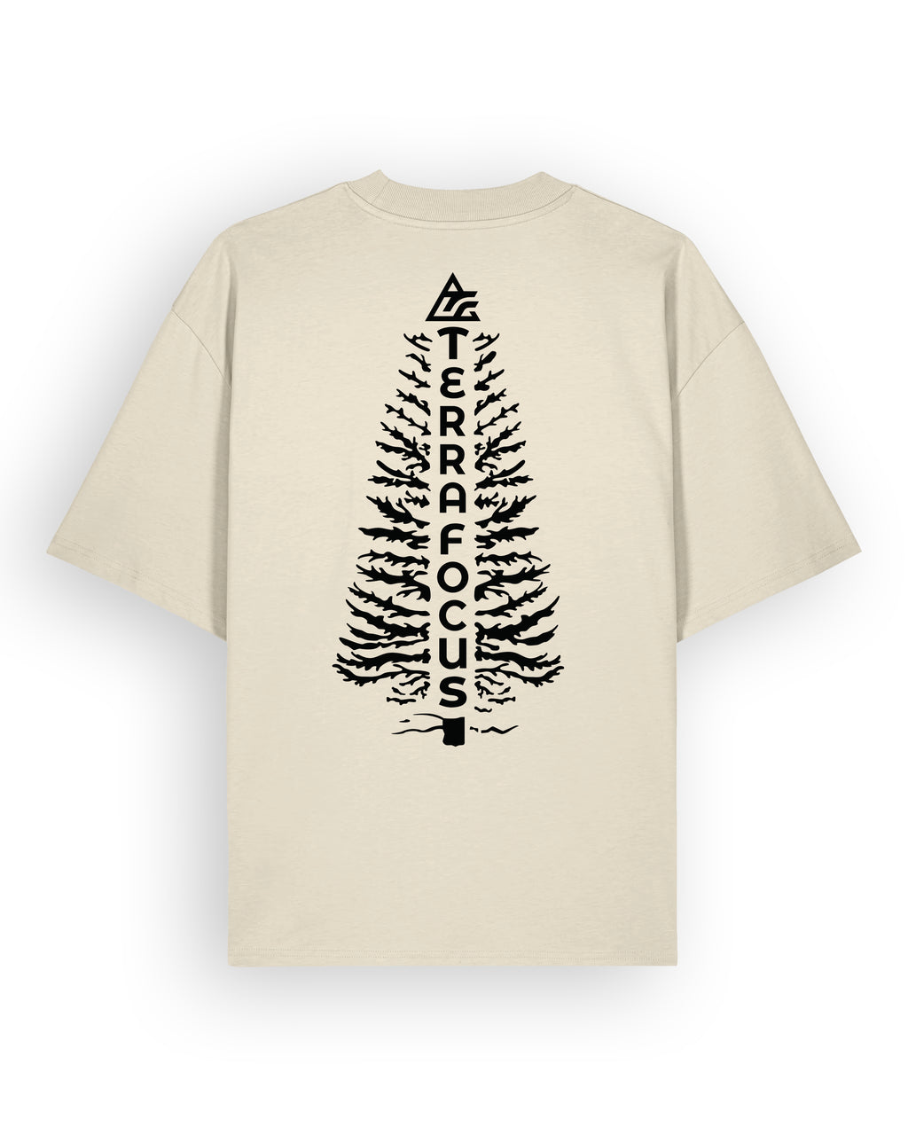 Oversized Urban Tee with Tree Silhouette Back Print – Unlocked Potential Series