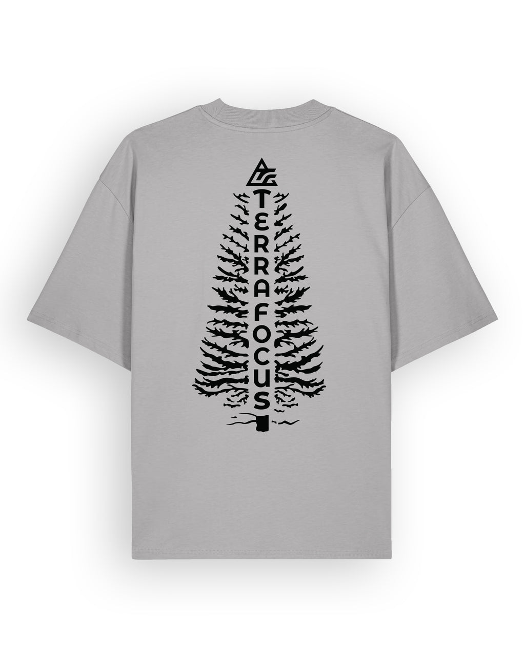 Oversized Urban Tee with Tree Silhouette Back Print – Unlocked Potential Series