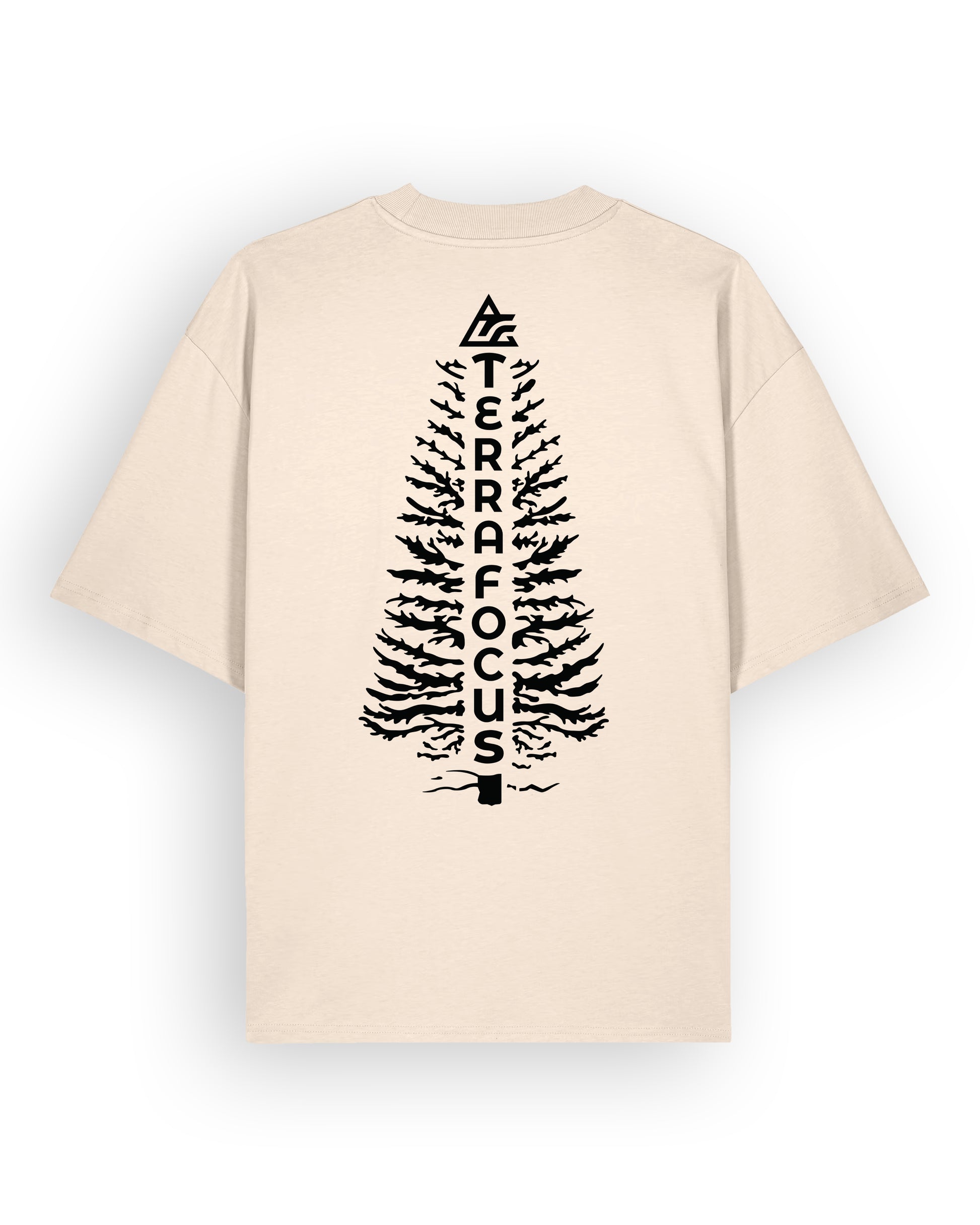 Oversized Urban Tee with Tree Silhouette Back Print – Unlocked Potential Series