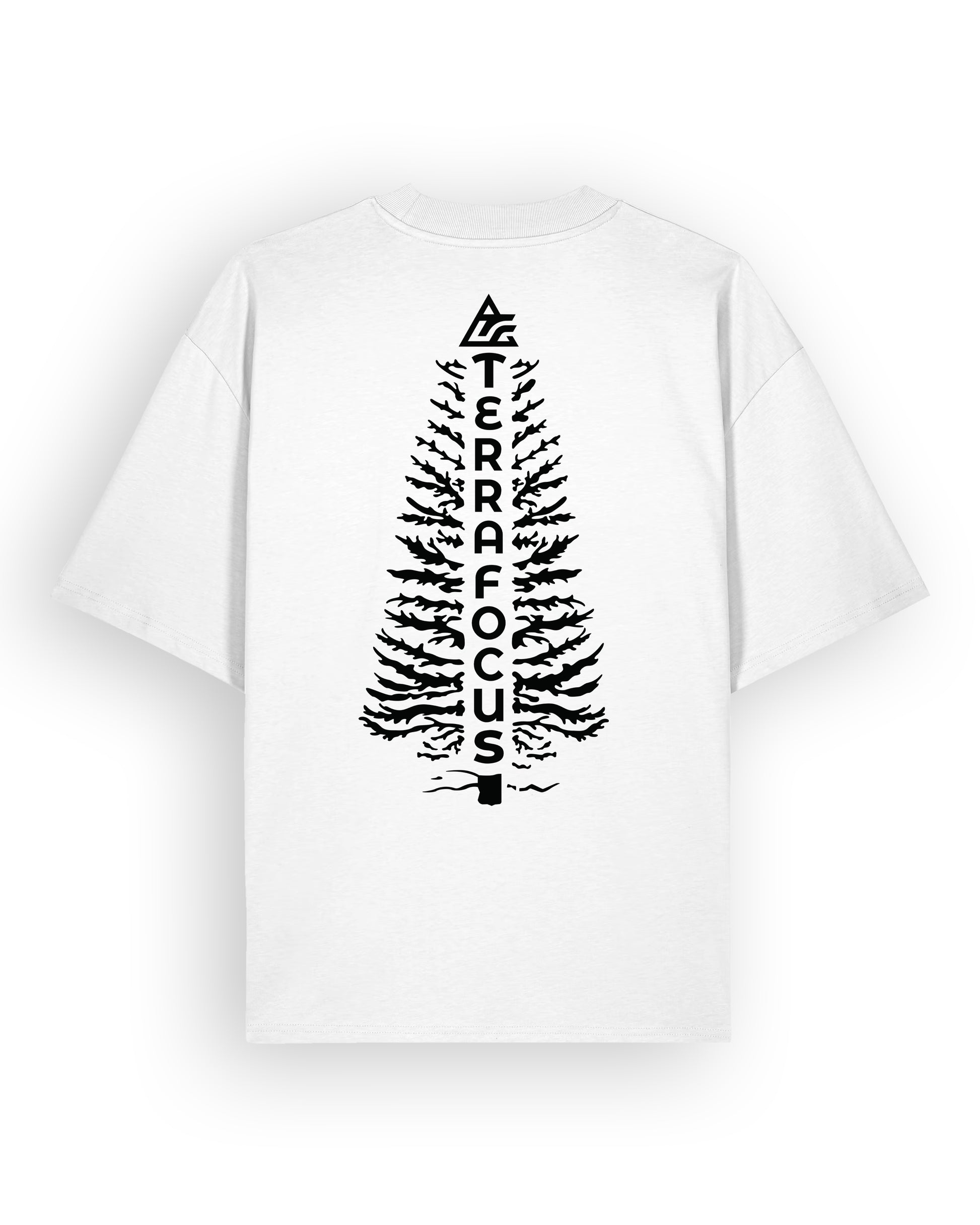 Oversized Urban Tee with Tree Silhouette Back Print – Unlocked Potential Series