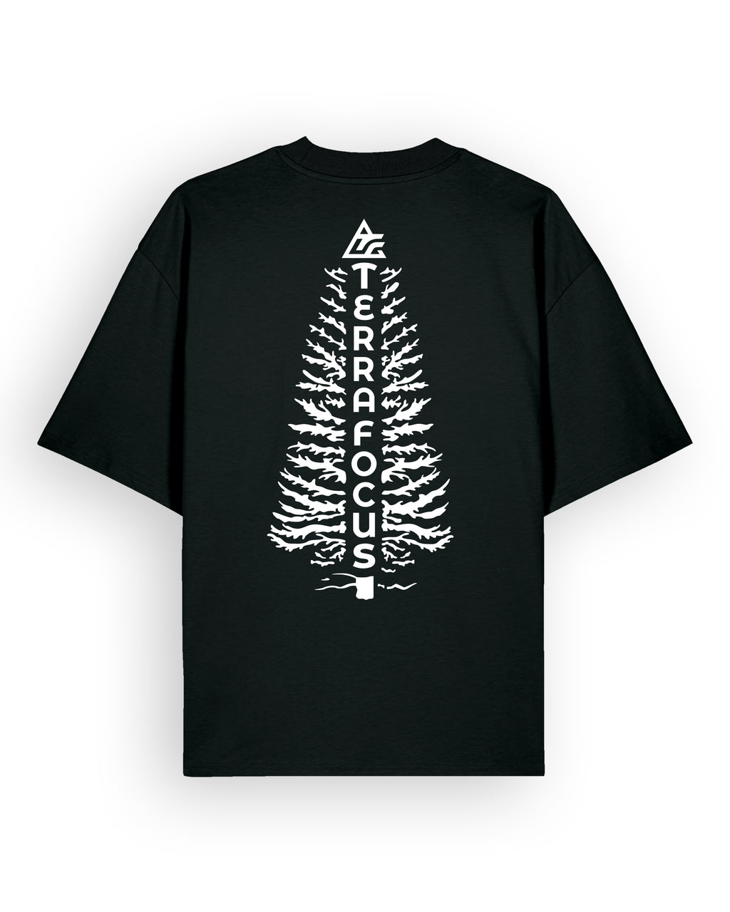 Oversized Urban Tee with Tree Silhouette Back Print – Unlocked Potential Series