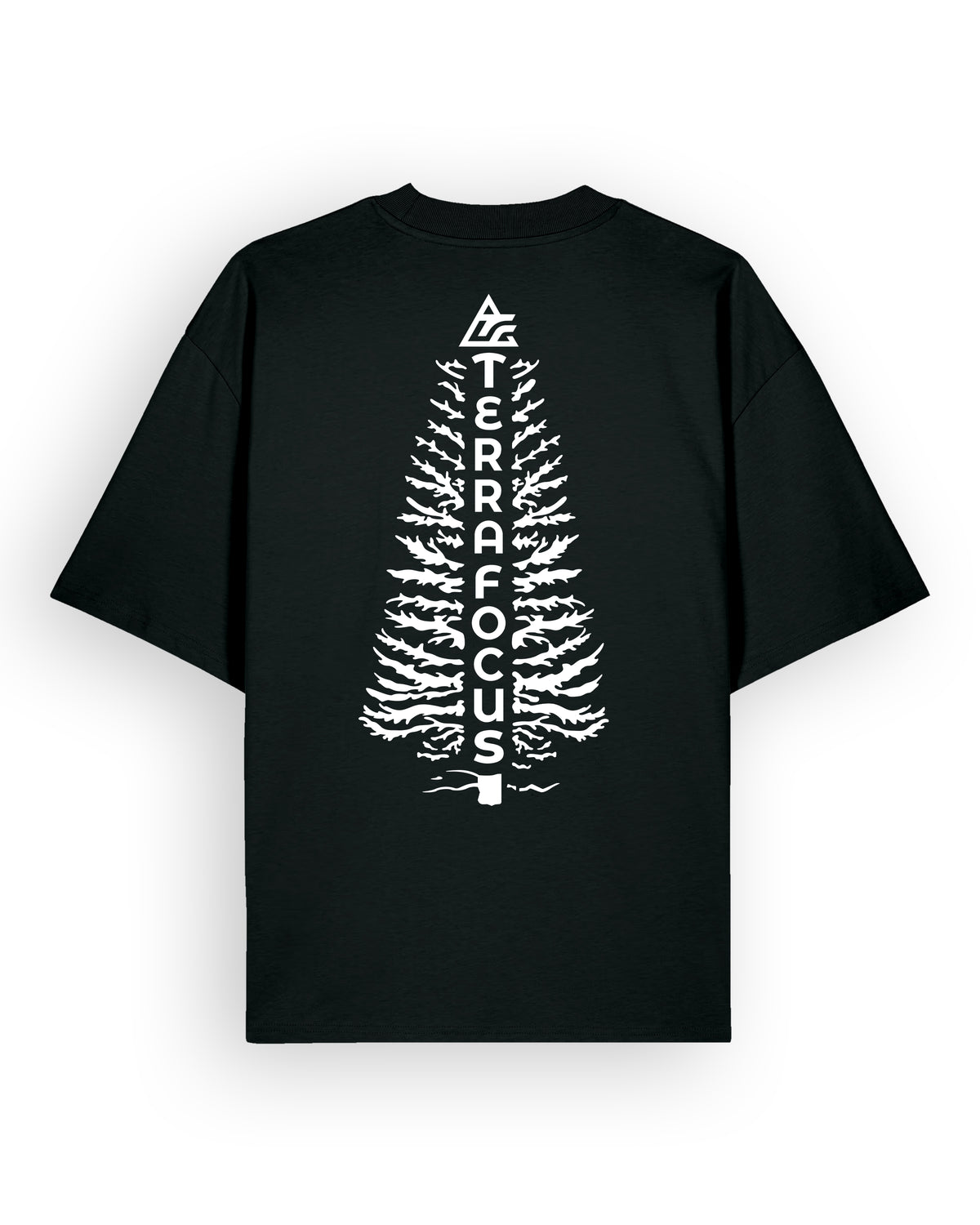 Oversized Urban Tee with Tree Silhouette Back Print – Unlocked Potential Series