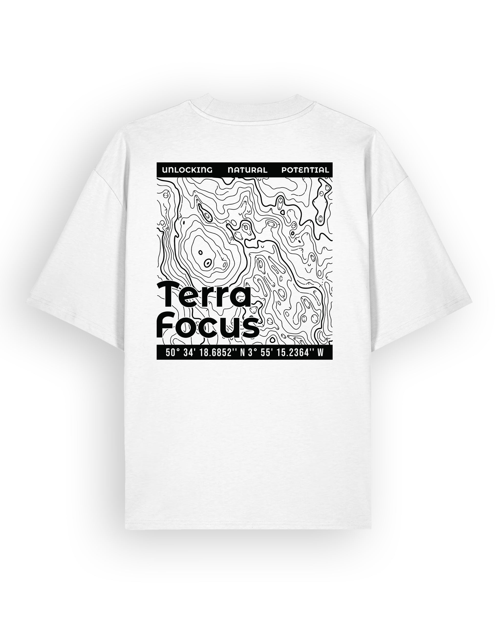 Oversized Urban Tee with Terrain Back Print – Unlocked Potential Series