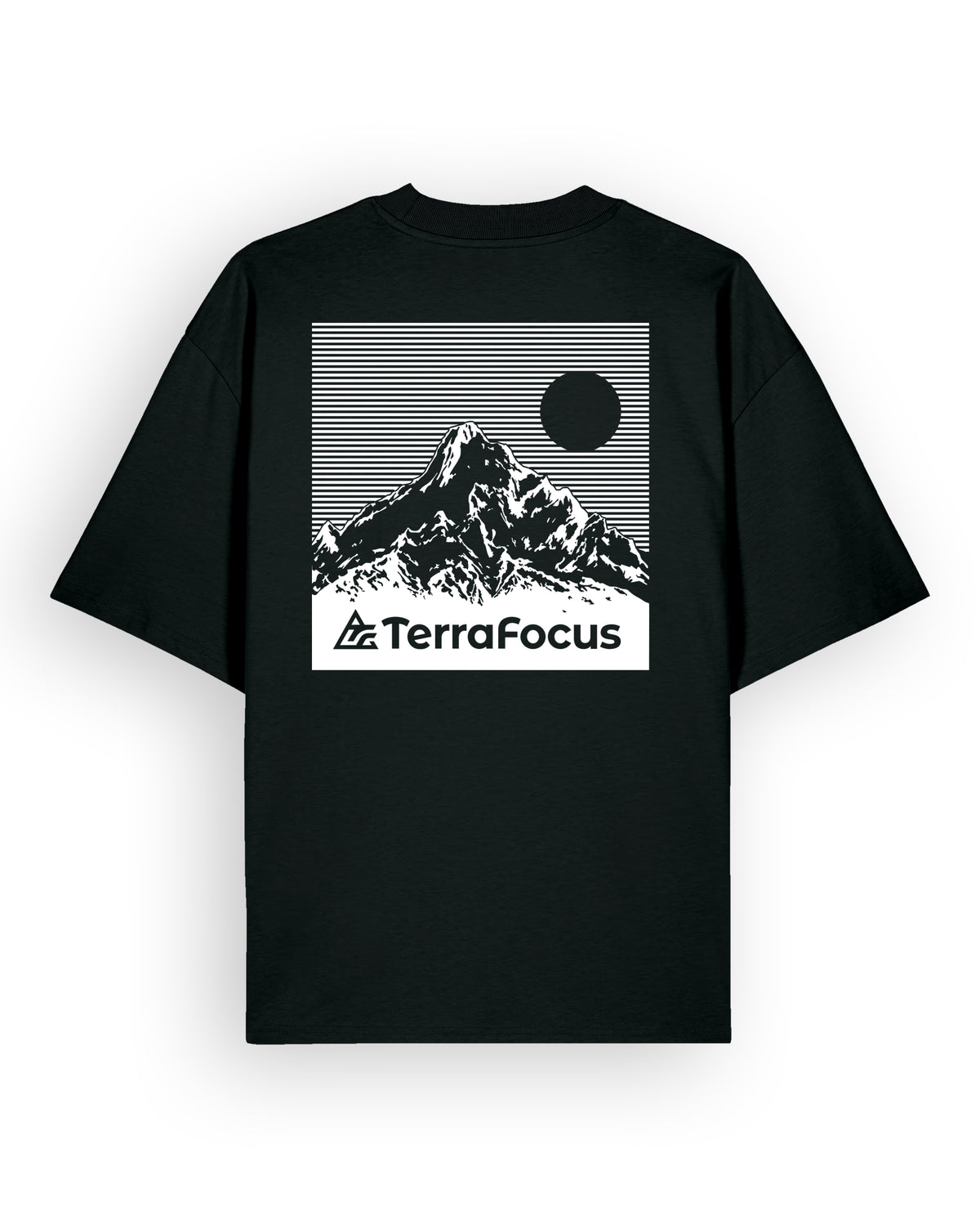 Oversized Urban Tee with Mountain Vista Back Print – Unlocked Potential Series