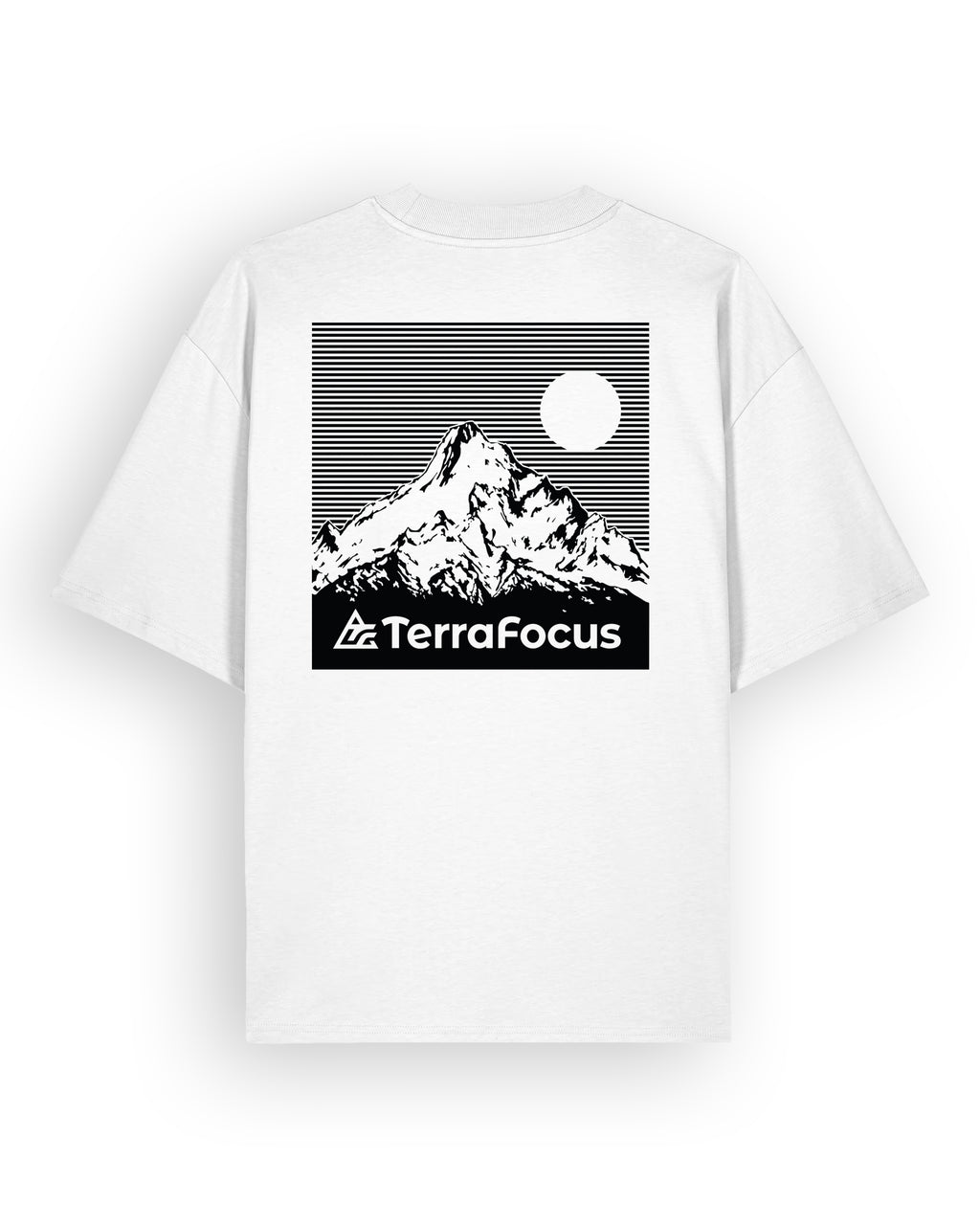 Oversized Urban Tee with Mountain Vista Back Print – Unlocked Potential Series