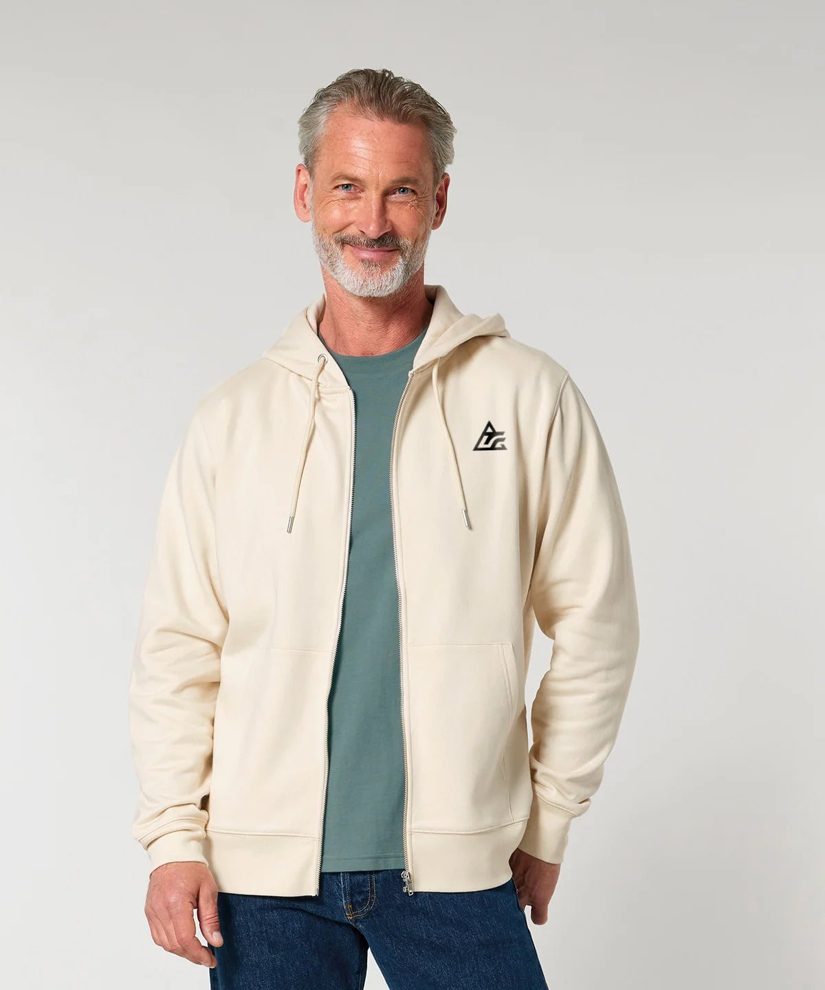 EcoZip Unisex Organic Cotton Zip Hoodie